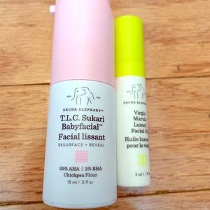 Drunk Elephant TLC Sukari Babyfacial + Marula Oil